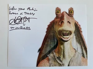 AHMED BEST In-Person signiertes Autogramm 20x25cm Star Wars - Picture 1 of 1