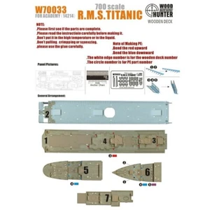 Hunter W70033 1/700 Holzdeck R.M.S.TITANIC FÜR ACADEMY 14214 - Bild 1 von 3