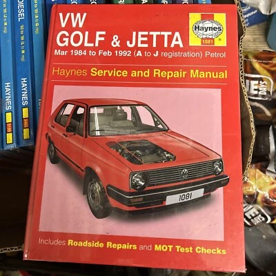 VW Golf & Jetta Haynes Service & Repair Manual Mar 1984 to Feb 1992 Haynes 1081 - Image 1 of 2