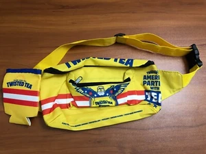 NEW TWISTED TEA HARD ICED TEA FANNY PACK w/ KOOZIE HIP BAG YELLOW BLUE AMERICA - Picture 1 of 6