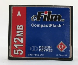 512MB DELKIN DEVICES eFILM COMPACT FLASH CF COMPACTFLASH MEMORY CARD - Picture 1 of 2