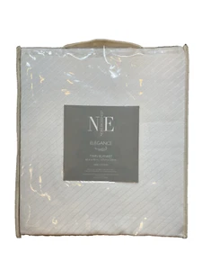 Noble Excellence Micro Cotton Twin Size Blanket 66" x 90" Color White - Imagen 1 de 4