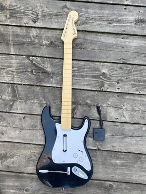 PS3 PS4 Rock Band Fender Stratocaster Guitar with Dongle Tested And Working - Image 1 of 4
