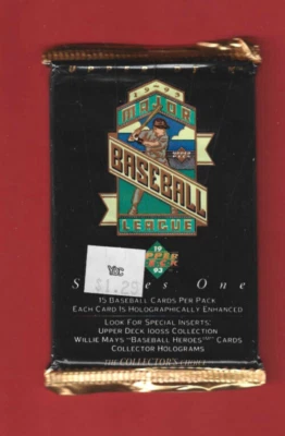 Upper Deck Baseball Major League 1993 Series one - sachet pack de 15 cartes - Photo 1/2