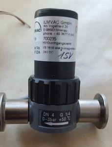 ILMVAC 700235 24V Electromagnetic operated straight-through valve (R4S12.3B4) - Picture 1 of 3