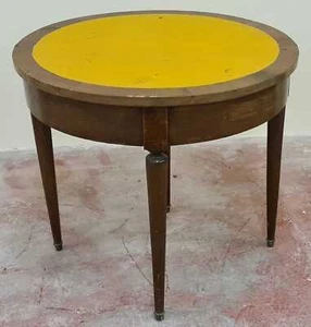 TABLE DE JEU DEMI-LUNE. BOIS FRUITIER. STYLE RÉPERTOIRE. FRANCE. XIXÈME SIÈCLE. - Foto 1 di 2