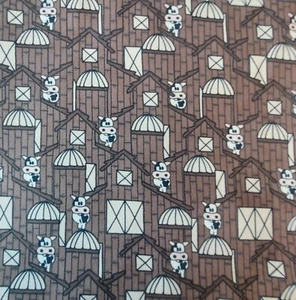 3/4 YD Hen Pecked Heifer Dairy By Andrea Fehr For Moda - Picture 1 of 1