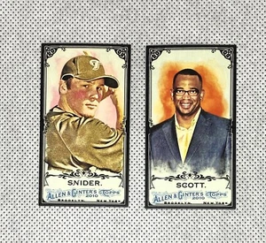 Two Mini Black Cards - Allen & Ginter Assorted Card Lot (Scott, Snider) - Picture 1 of 2