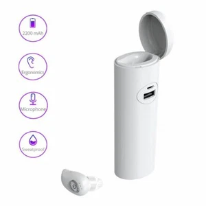 Zestaw słuchawkowy Bluetooth Słuchawki bezprzewodowe Mini Pojedyncza nausznica z etui ładującym - Zdjęcie 1 z 13