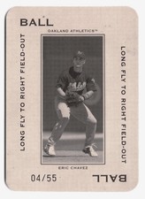2005 Donruss Playoff Eric Chavez Throwback Polo Ground /55 SSP Athletics #PG-68