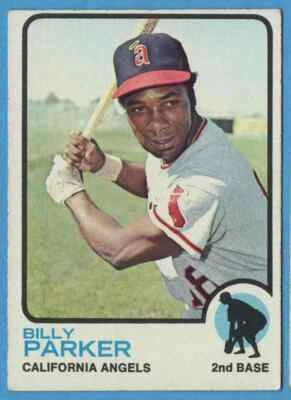 1973 Topps Billy Parker #354 California Angels - Image 1 of 2