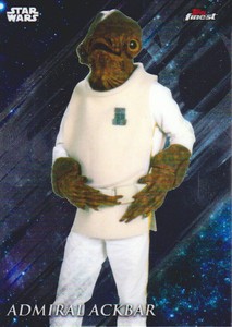 2018 Star Wars Topps Finest Trading Card #3 Admiral Ackbar