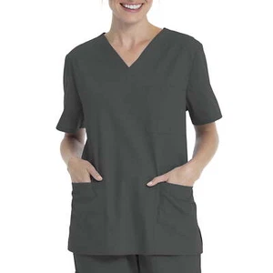 Scrubstar Unisex Solid Scrubs Size S - 3XL V-Neck Top or Drawstring Pant VARIETY - Picture 1 of 38