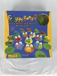 Froggy Boogie All Wooden The Eye Popping Frog Hopping Memory Game! Blue Orange - Picture 1 of 9