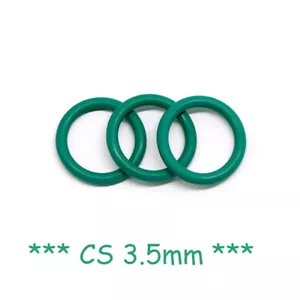 O-RINGS O-Ring FKM Green *Thick-3.5*Rubber Sealing Rings Air Conditioners Rubber Seals - Picture 1 of 4