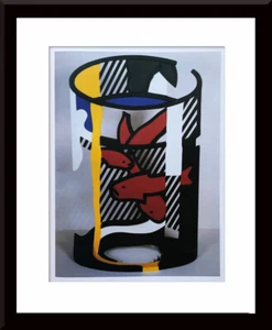 ROY LICHTENSTEIN - 'Goldfish Bowl II' Custom Framed Print - Picture 1 of 2