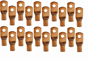 10 Pack Pipemen's Installation Solution 0g Copper Ring Terminal 1/4 IS-PTRC-0-8 - Picture 1 of 12