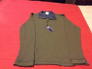 128 Report Collection 1/3 Zip Cotton Sweater Large New With Tags Men’s - Picture 1 of 4