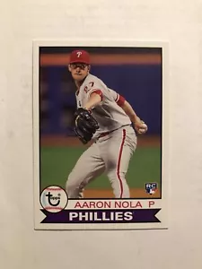 AARON NOLA 2016 Topps Archives RC #193 Paper Base Rookie Card Logo Phillies - Picture 1 of 2