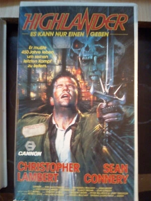 VHS RARITÄT: HIGHLANDER - ES KANN NUR EINEN GEBEN (1986) MIT SEAN CONNERY - Bild 1 von 3