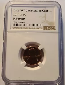 2019 W LINCOLN CENT MS69 RED NGC UNCIRCULATED A REAL BEAUTY! - Picture 1 of 2