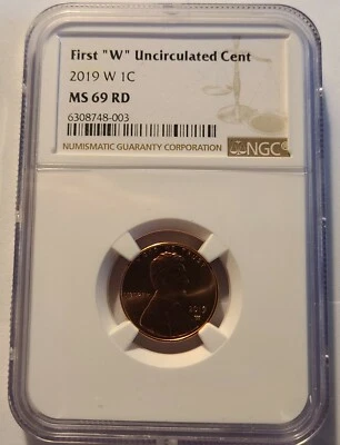 2019 W LINCOLN CENT MS69 RED NGC UNCIRCULATED A REAL BEAUTY! - Image 1 of 2