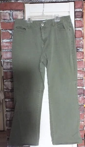 Women olive green skinny jeans size 12 - Picture 1 of 2