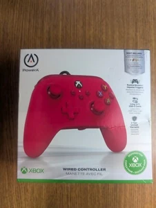 PowerA Wired Controller for XBOX Series One Manette Cable RED NEW IN BOX - Picture 1 of 4