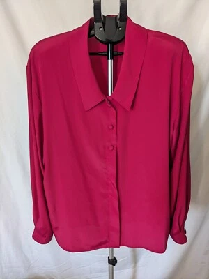 Jennifer Moore Fushia Women's Blouse Size 16 - Image 1 of 3