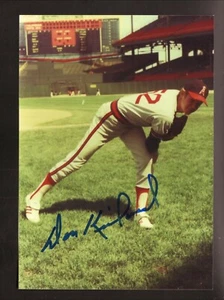 Don Kirkwood Autograph California Angels Glossy 5x7 Color Photo - Picture 1 of 1