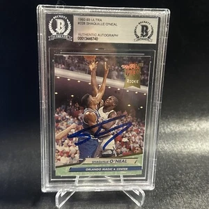 Shaquille O'Neal HOF Signed 1992-93 Fleer Ultra #328 RC Rookie AUTO BGS BAS - Picture 1 of 2