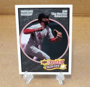 Ozzie Smith St. Louis Cardinals Black  2008 Upper Deck Baseball Heroes Card 124 - Picture 1 of 1