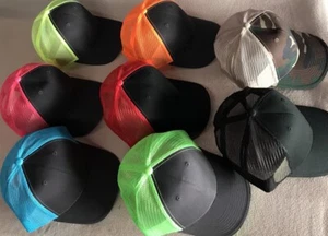 cap TRUCKER VALUCAP  S-102 TRUCKER HAT ALL COLORS SIZE ADJUSTABLE CAP - Picture 1 of 20