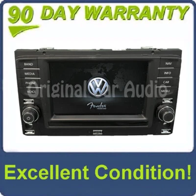 Unidade de tela de exibição de informações de navegação OEM Volkswagen Golf GTI 2015 - 2017 - Imagem 1 de 4