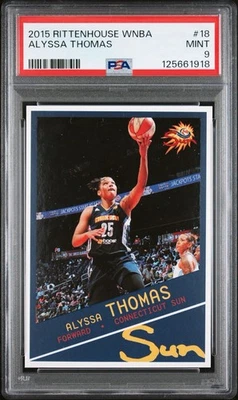 2015 Rittenhouse WNBA #18 Alyssa Thomas  PSA 9 Mint Low Pop 2nd Year - Image 1 of 3