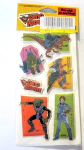 Stickers Dino Rider 1988 Puffy Vintage Stickers Tyco No 820 #3 of 3 different - Picture 1 of 2