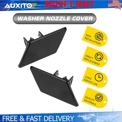 Tapas de cubierta de boquilla de lavado de faros para BMW 325i 328i 330i 2006 2007 2008 2-10X Foto 1 de 4