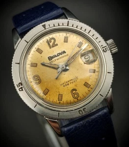Rare Bulova Pre Snorkel Albino 666 Feet | 1964 | Automatic, All Steel, Working - Foto 1 di 20