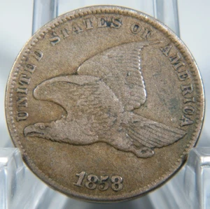 1858 kleine Briefe fliegender Adler Cent sehr schöne Details - Bild 1 von 2