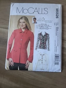 McCalls #M5526 Nancy Zieman Jacket with Length Variations Pattern Sz: 8-20 UC - Picture 1 of 3