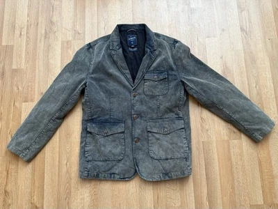 Grayers Holden Distressed 灯芯绒西装外套 - 蘑菇 - L 码 — 第 1/4 张图片