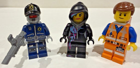 Emmet The Lego Movie tlm018 tlm017 tlm025 Minifigures Robo Swat Wyldstyle