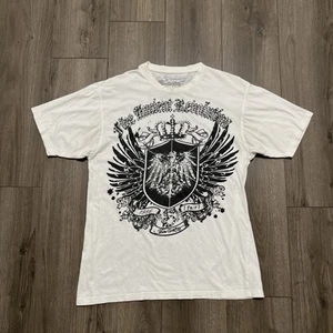 Five AR Five Ancient Revolution Men’s 2XL T Shirt White Jeweled Y2K Style - Picture 1 of 7
