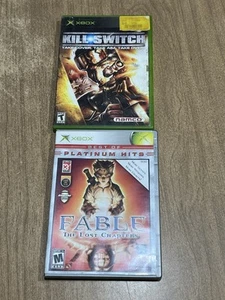 TWO XBOX GAMES : FABLE LOST CHAPTERS AND KILL SWITCH TAKE COVER - Picture 1 of 2