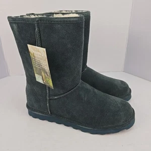 BOTA DE INVIERNO BEARPAW MUJER ELLE CORTA PIEL DE OVEJA PULL ON Talla 10 CARBÓN 1962W - Imagen 1 de 12