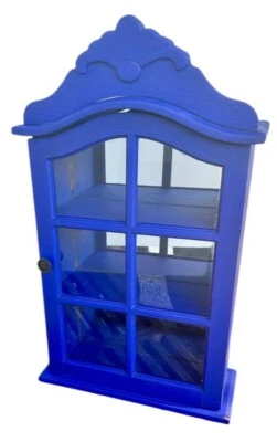 Armario de madera boticario vitrina puerta vitrina armario espejo vidrio Foto 1 de 4