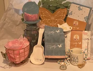 13 Pc Set DOLLY Parton Blue Deluxe CUP OF AMBITION Bundle, Tablecloth, Dish Mat - Picture 1 of 20