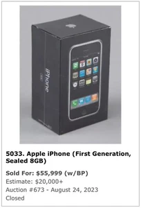 New Sealed Old Stock Apple iPhone 2g 8gb 1st Generation 12 icon + Service Plan - Picture 1 of 18