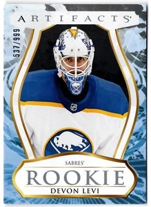2023-24 Upper Deck Artifacts Rookie DEVON LEVI 193 #537/999 Buffalo Sabres UD RC - Picture 1 of 1