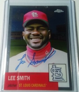 Lee Smith 2022 Topps Chrome Platinum Refractor Autograph Auto CPA-LS Cardinals 